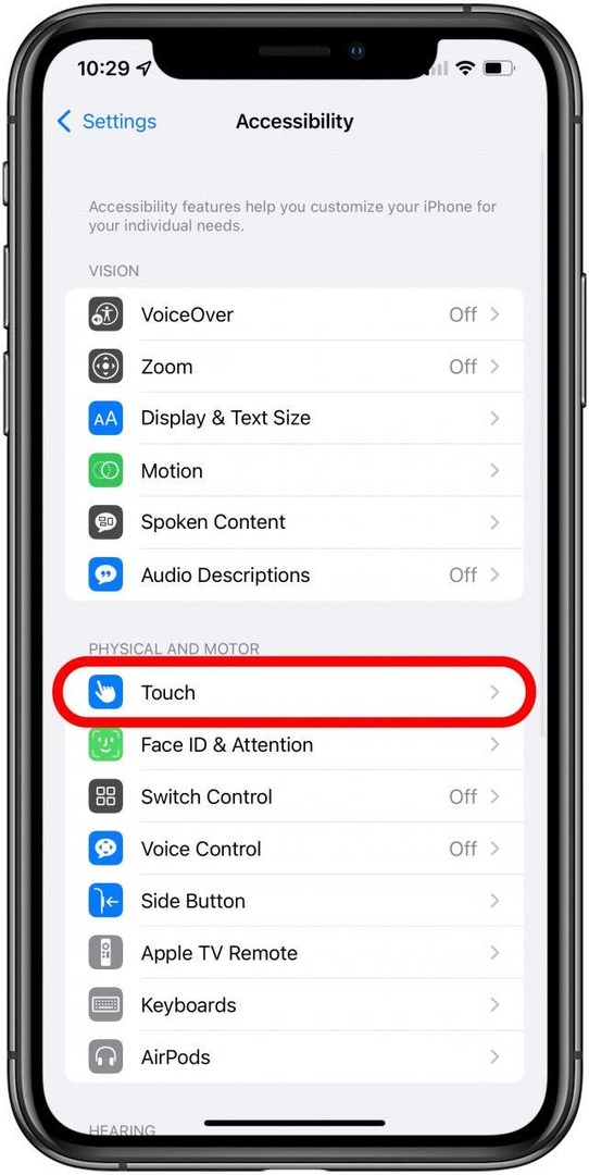 Pieskarieties pie Touch — iphone 10 sākuma pogai