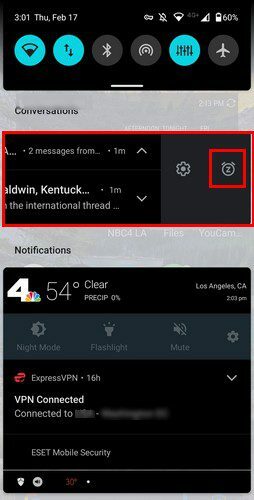 Отложить уведомления Android