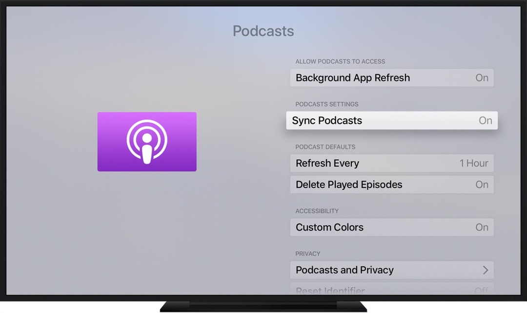 Apple tv podcasty