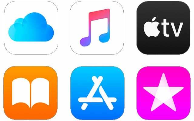 Λογότυπα Apple Services