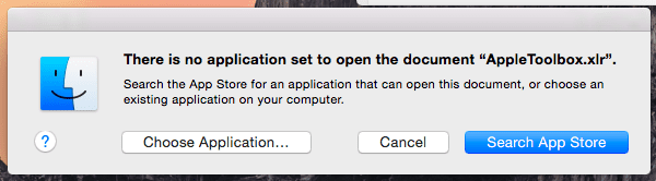 kan inte öppna xlr-filen