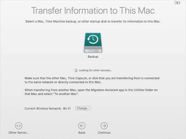 macOS Migration Assistant 2