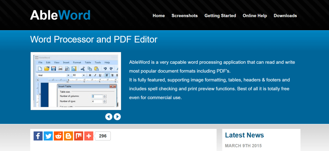 AbleWord — labākā PDF rediģēšanas programmatūra operētājsistēmai Windows 2020 