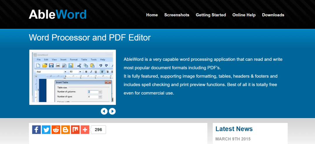 AbleWord - Cel mai bun software de editare PDF pentru Windows 2020 