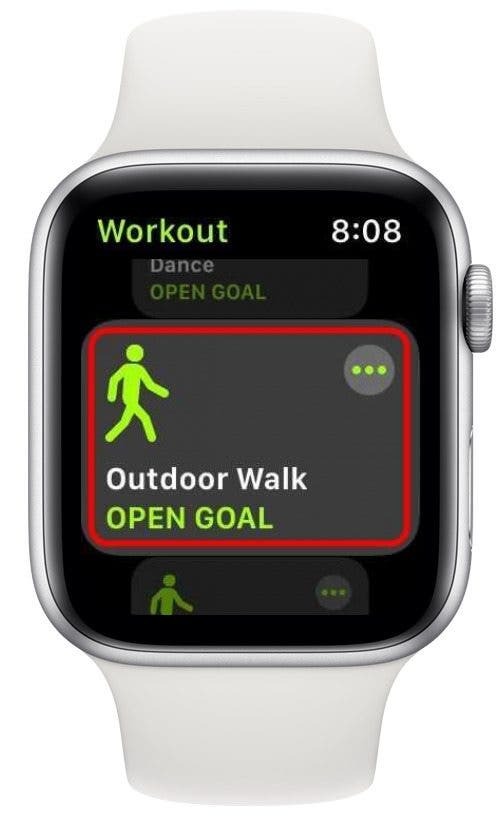 Pilih Outdoor Walk atau Outdoor run, lalu lakukan latihan minimal 20 menit