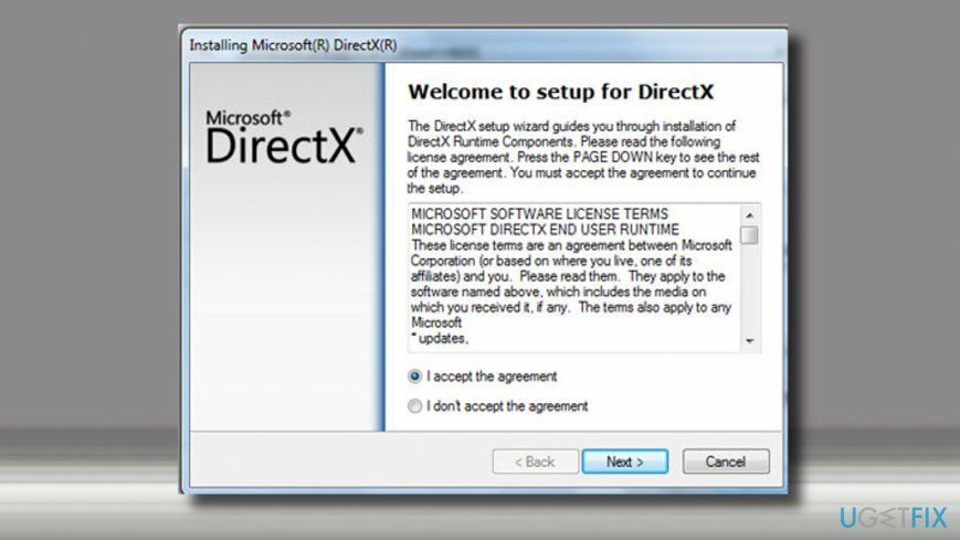 Загрузите последнюю версию DirectX